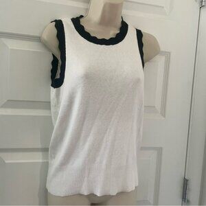 **NWT** Ann Taylor Sleeveless Scallop Sweater - XS
